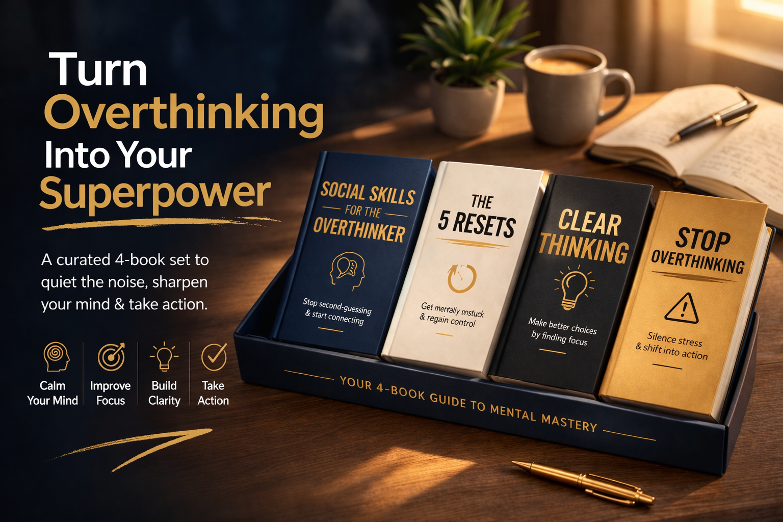Turn Overthinking Into a Superpower – 4 Book Bundle